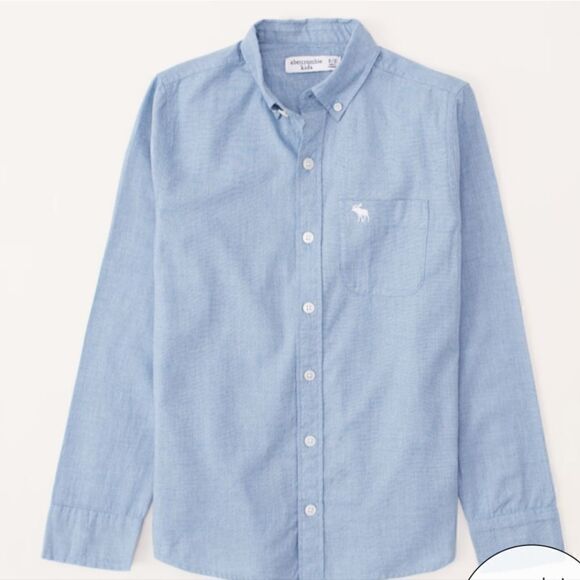 Abercrombie Fitch kids long-sleeve icon shirt  13/14 - Picture 1 of 10